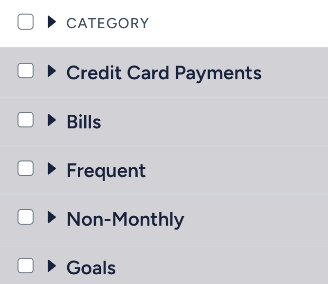 Navigating around your budget